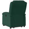 vidaXL Fauteuil inclinable &eacute;lectrique vert fonc&eacute; velours