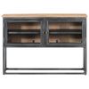vidaXL Buffet Gris 100x30x70 cm Bois d'acacia massif