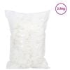 vidaXL Remplissage en Fibre Blanc 2,5 kg Polyester