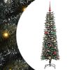 vidaXL Sapin de No&euml;l artificiel Vert 150 cm PVC, plastique et acier