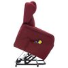 vidaXL Fauteuil de massage Rouge bordeaux Tissu