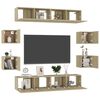 vidaXL Ensemble de meubles TV 8 pcs Chêne sonoma Bois d'ingénierie