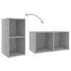 vidaXL Ensemble de meubles TV 4 pcs Gris béton Bois d'ingénierie