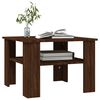 vidaXL Table basse Ch&ecirc;ne marron 60x60x42 cm Bois d'ing&eacute;nierie
