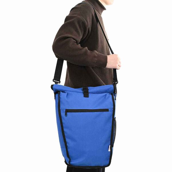 vidaXL Sac à vélo Bleu 34 x 16 x 59 cm Polyester