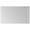 vidaXL Miroir de salle de bain LED Transparent 50 x 30 cm verre tremp&eacute;