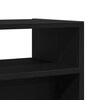 vidaXL Table console Ch&ecirc;ne noir 105 x 30 x 80 cm Bois d'ing&eacute;nierie