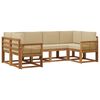 vidaXL Ensemble de canap&eacute;s d'ext&eacute;rieur 6 pcs Naturel et Beige