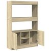 vidaXL Buffet haut ch&ecirc;ne sonoma 92x33x140 cm bois d'ing&eacute;nierie