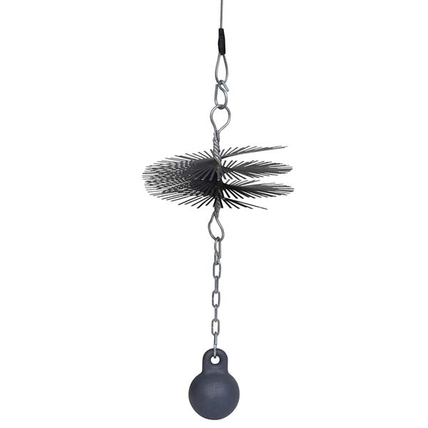 Brosse ronde pour chemin&eacute;e Dia. 20 cm