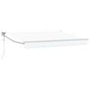 vidaXL Auvent r&eacute;tractable &eacute;lectrique Blanc 2,5 x 2 m
