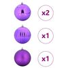 vidaXL Ensemble de Boules de No&euml;l XXL 4 pcs Lilas Plastique