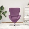 vidaXL Fauteuil &oelig;uf Violet Velours