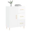vidaXL Buffet Blanc brillant 69,5x34x90 cm Bois d'ingénierie