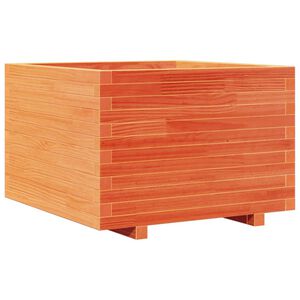 vidaXL Jardini&egrave;re cire marron 70x70x49,5 cm bois de pin massif