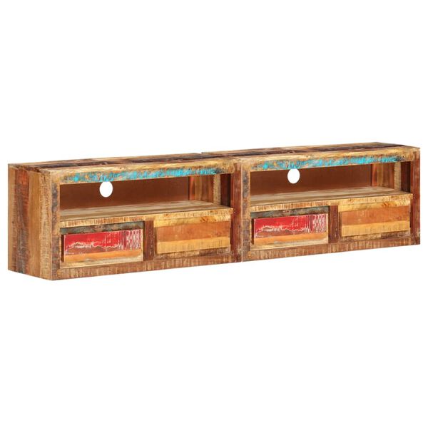 vidaXL Meubles TV 2 pcs 88x30x40 cm Bois de r&eacute;cup&eacute;ration solide