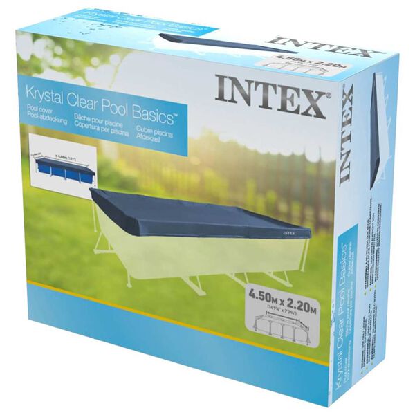 Intex Couverture rectangulaire pour piscine 450x220 cm 28039