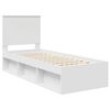 vidaXL Cadre de lit Blanc 75 x 190 cm Bois de pin massif
