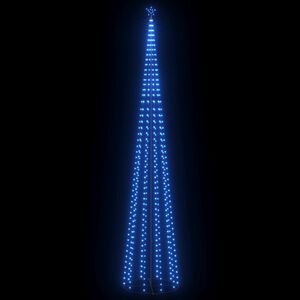 vidaXL Sapin de No&euml;l c&ocirc;ne 752 LED bleues D&eacute;coration 160x500 cm