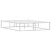 vidaXL Cadre de lit sans matelas blanc 140x200 cm m&eacute;tal