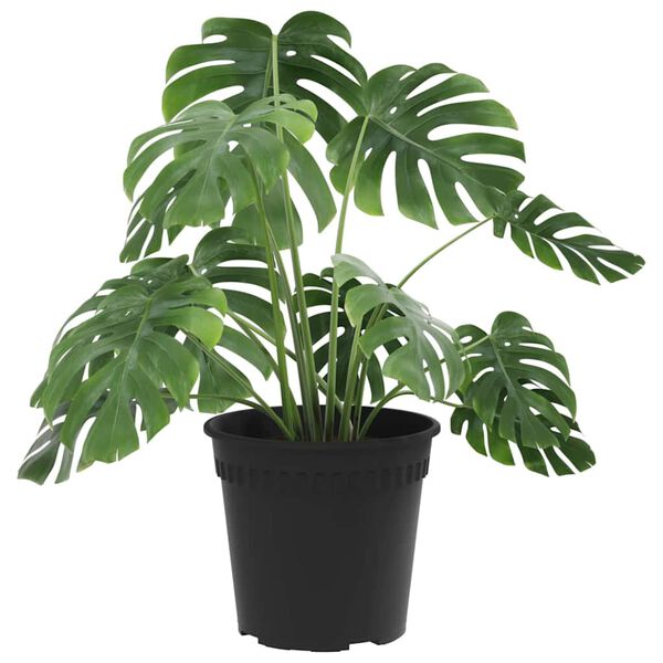 vidaXL Pot &agrave; fleurs rond 6 pcs Noir &Oslash; 17 x 14 cm Plastique