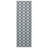 vidaXL Coureur de Tapis ORIZ 1150 gsm Motif en maille noire