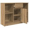 vidaXL Buffet avec tiroir ch&ecirc;ne artisanal 101x35x76 cm bois ing&eacute;nierie