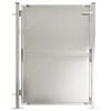 vidaXL Portail de jardin 100 x 120 cm en acier inoxydable