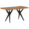 vidaXL Table &agrave; manger 140x70x76 cm Bois de r&eacute;cup&eacute;ration massif