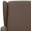 vidaXL Fauteuil de massage Taupe Tissu