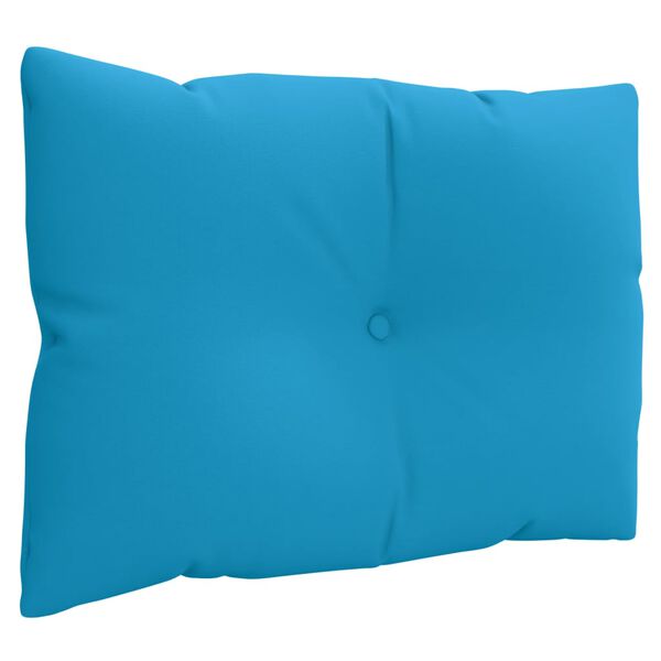 vidaXL Coussins de palette lot de 3 bleu tissu