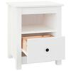 vidaXL Tables de chevet 2 pcs Blanc 40x35x49 cm Bois de pin massif