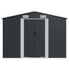 vidaXL Abri de jardin Anthracite 257x990x181 cm Acier galvanis&eacute;
