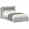 vidaXL Cadre de lit avec rangement Sonoma gris 120 x 190 cm