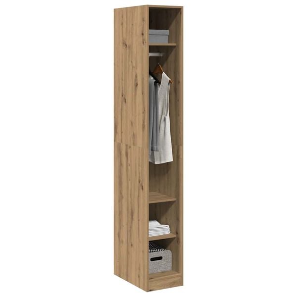 vidaXL Garde-robe ch&ecirc;ne artisanal 30x50x200 cm bois d'ing&eacute;nierie