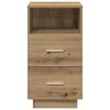 vidaXL Tables de chevet 2 pcs et 2 tiroirs ch&ecirc;ne artisanal 36x36x68 cm