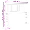 vidaXL T&ecirc;te de lit Gris Sonoma 100 cm Bois d'ing&eacute;nierie