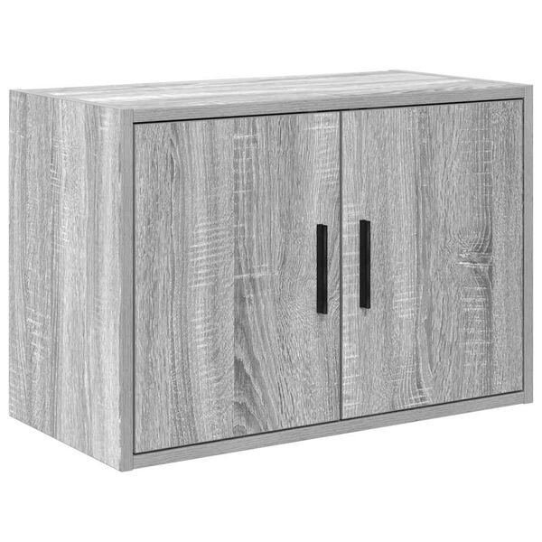 vidaXL Armoire murale de garage sonoma gris bois d'ing&eacute;nierie
