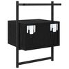vidaXL Cabinet de chevet Ch&ecirc;ne noir 35 x 30 x 51 cm Bois d'ing&eacute;nierie