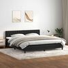 vidaXL Sommier &agrave; lattes de lit avec matelas noir 200x220 cm velours