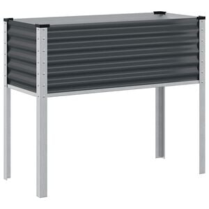 vidaXL Jardini&egrave;re de jardin Anthracite 100x45x90 cm Acier