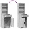 vidaXL Haut Armoire Gris Sonoma 40 x 40,5 x 135 cm Bois d'ing&eacute;nierie