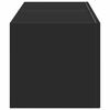vidaXL Meuble TV mural 2 pcs Noir 60 x 31 x 29.5 cm Bois d'ing&eacute;nierie