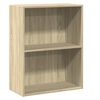 vidaXL Biblioth&egrave;que &agrave; 2 niveaux ch&ecirc;ne sonoma bois d'ing&eacute;nierie