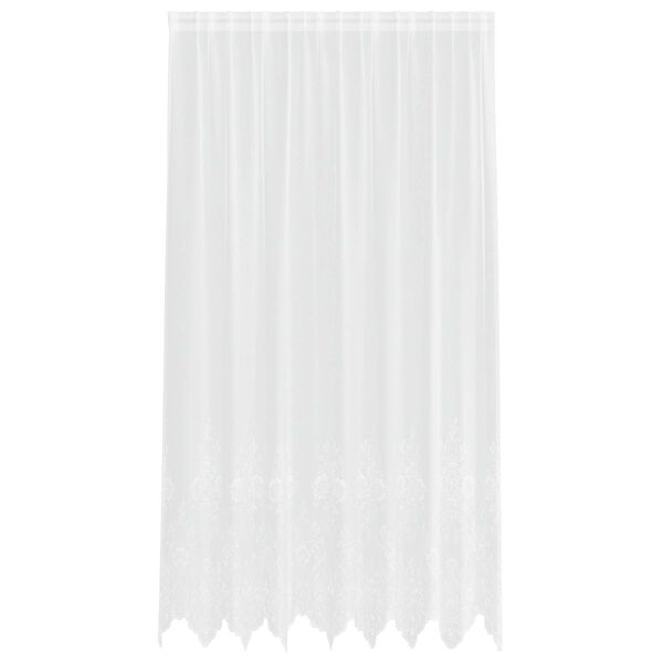 vidaXL Rideau en Dentelle Blanc 200 x 200 cm Polyester
