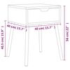 vidaXL Tables de chevet 2 pcs Gris 40x40x56 cm Bois d'ingénierie