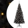 vidaXL Sapin de No&euml;l Noir 240 cm PVC