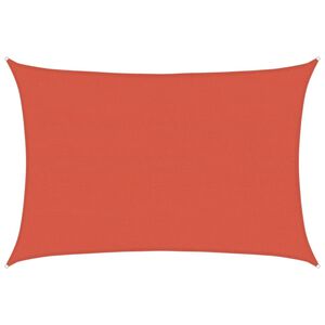 vidaXL Voile d'ombrage 160 g/m&sup2; Terre cuite 5x6 m PEHD