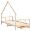 vidaXL Cadre de lit enfant avec tiroirs 90x200 cm bois de pin massif