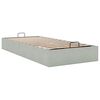 vidaXL Cadre de lit ottoman sans matelas gris clair 100x200 cm velours